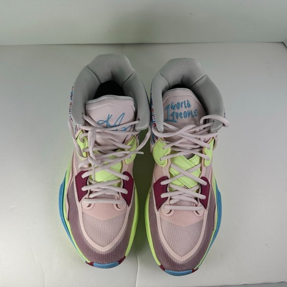 Nike Kyrie Infinity "1 World 1 People" Mens Size 12 Pink Volt Blue CZ0204-600 - Picture 3 of 11